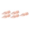 5Pcs Clothing Spikes 8x26mm Hex Rose Gold Strong Copper Punk