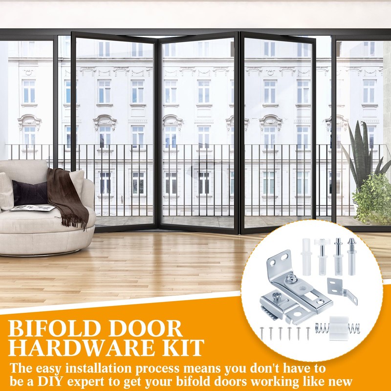 Tandefio 12 Pack Bifold Door Hardware Kits Closet Door Repair