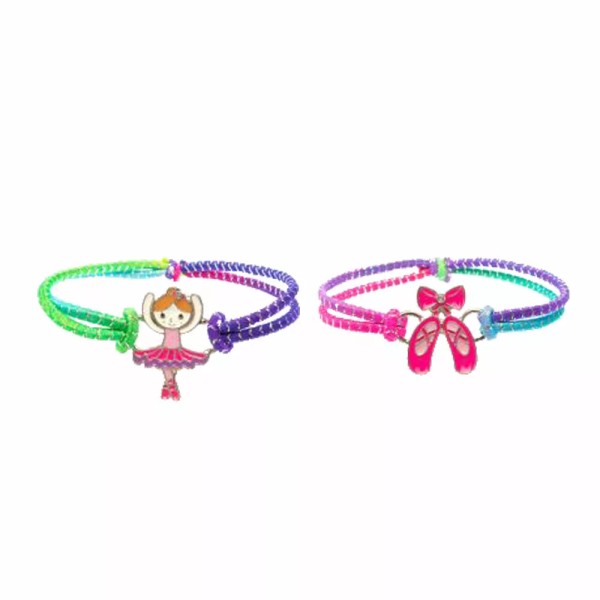 TYVM Ballerina Bracelets 2pcs Stretch Elastic FOR YOUNG DANCERS COLORFUL