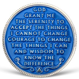 14 Year Sobriety Coin Sea Wave AA Coins Addiction Recovery AA NA Chips and Medallions 1-15 Years Clean and Sober Alcoholics Anonymous Gifts for Women Men