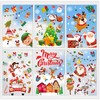XZENTIRA 139 PCS Christmas Window Clings Double-Sided Reusable Snowflake Santa