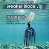 Reaction Tackle Breaker Blade Jig - 1/2oz - Chartreuse White