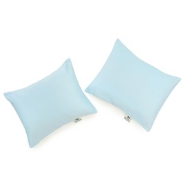 NATURECA Set of 2 Cushion Covers for Toddler Pillows - 100% Cotton Satin, Children's Pillowcases, Cushion Covers for Baby Pillows, 30 x 40 cm