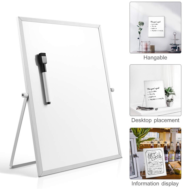 STOBOK Magnetic Whiteboard with Stand Dry Erase Board for Home