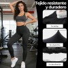 FTUVESO - 2pcs Leggings Deportivos Mujer Licras Ropa Para Gym