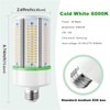 2-Pack 50W LED Corn Light Bulb,E26 led Bulbs 5000k,Replacement HID