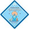 World's Cutest Grandson On Board, Car Sign, Baby On Board