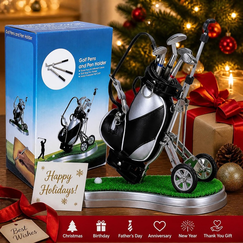 SANTA CASA Golf Pen Holder with 3 Pens – Mini