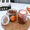 Flrolove 8 oz Airtight Glass Jars with Lids,Glass Food Storage