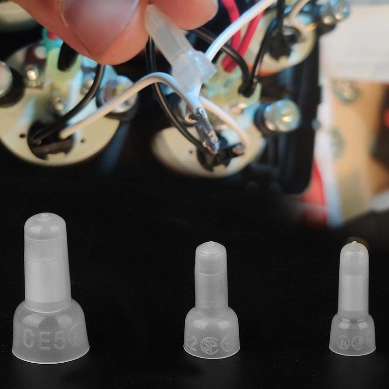 300Pcs 22-16/16-14/12-10 Gauge Close End Cap Crimp Terminals Connectors Kit