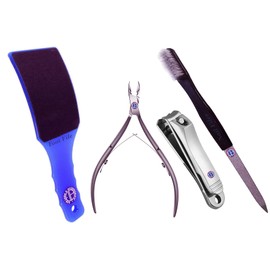Personal/Professional Pedicure Combo=Nail Filler+Nail Cutter+Foot Scraper+Cutical Cutter