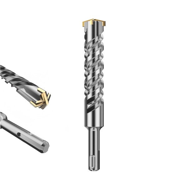 HUHAO SDS Plus Rotary Hammer Drill Bit 18mm x 210mm,Masonry