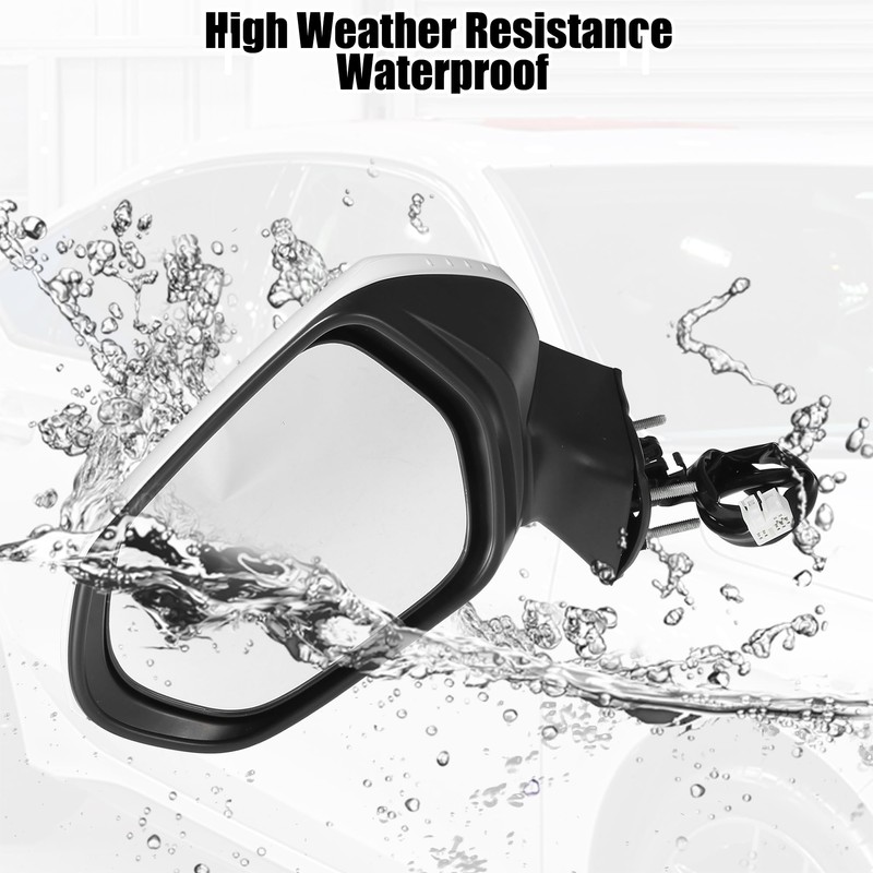 X AUTOHAUX Door Mirror Assembly Left Driver Side for Toyota