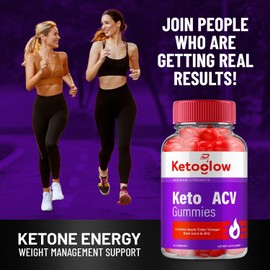 Keto Glow (2 Pack) Keto Glow ACV Gummies Supplement - Ketoglow ACV Gummy, Vitamin B12