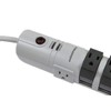Monoprice 8 Outlet Rotating Surge Strip -Grey | UL Rated
