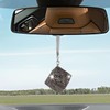 HZEL Bling Car Rear View Mirror Pendant, Creative Rhinestone Vehicle