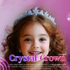 DRESBE Light Up Crystal Tiaras LED Rhinestone Crown Headband Princess