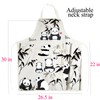 BNQL Cute Panda Aprons for Women with Pockets - Funny