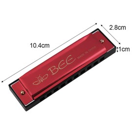 Harmonica in C Major Harmonica, 10 Holes Harmonica, Diatonic, Major Blues Harmonica, Harmonica for Children, Student, Advanced and Beginners with Case