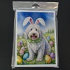 Caroline's Treasures DAC5091GCA7P Komondor Easter Egg Hunt Greeting Cards Pack