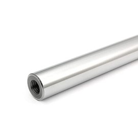 Precision shaft 16 mm h6 ground and hardened, 200 mm with threaded holes M8 x 25