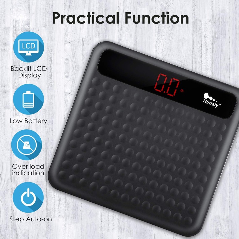 himaly Digital Body Weight Scale Bathroom Scale, Step-On Technology High