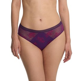 Natori Women's Love Lace Hipster, Vivid Grape/Sakura
