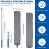AURUZA Retractable Gap Dust Cleaner Cleaning Tools with 2 Microfiber
