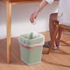 EudokkyNA Clear Drawstring Garbage Bags, Kitchen Trash Bags, 4 Rolls/240