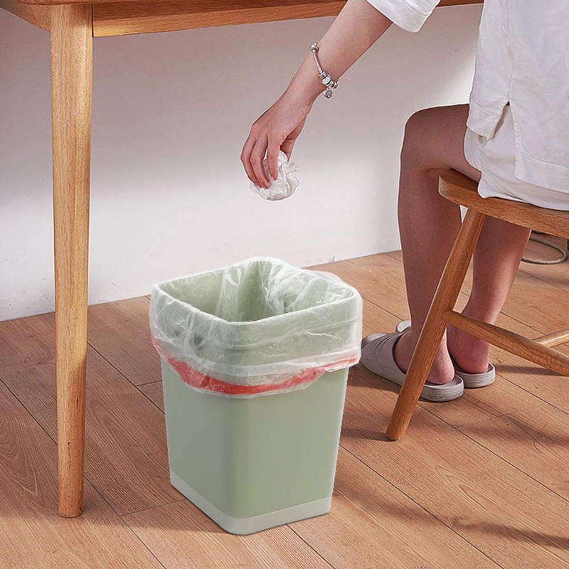 EudokkyNA Clear Drawstring Garbage Bags, Kitchen Trash Bags, 4 Rolls/240