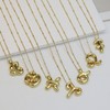 Zodiac Signs Spirit Necklace For Women, 18k Gold Plated Bubble