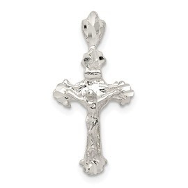 Auriga Fine Jewelry 925 Sterling Silver INRI Crucifix Cross Pendant (L- 28 mm, W- 14 mm)