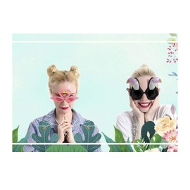 Yuelulala 9 Pairs Runup Party Glasses, Funny Sunglasses, Funky Party Sunglasses for Leisure Use, Novelty Hawaii Glasses, Party Accessories, Novelty Party Glasses Adults, Cosplay Party (A123-9)