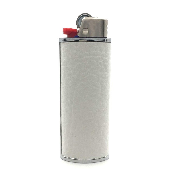 Lucklybestseller Metal Leather Lighter Case Cover Holder for BIC Full Size Lighter Type J6