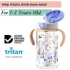 Evorie Tritan Spill Proof Toddler Straw Sippy Cup, 10 oz