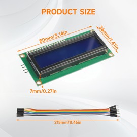 HUAREW 4pcs I2C IIC TWI 1602 Serial LCD Display Module 16x2 Compatible with Arduino Raspberry Pi