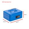 Sterling CB02CBL 8" Combination Lock Cash Box,Blue