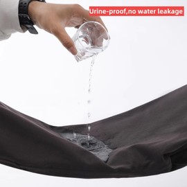 KUMUROETA Incontinence Nursing Pants,TPU Waterproof Fabric,Suitable for Teenagers,Adults,Elderly, Bedridden Patients,Reusable Leak-Proof Pants,Grey