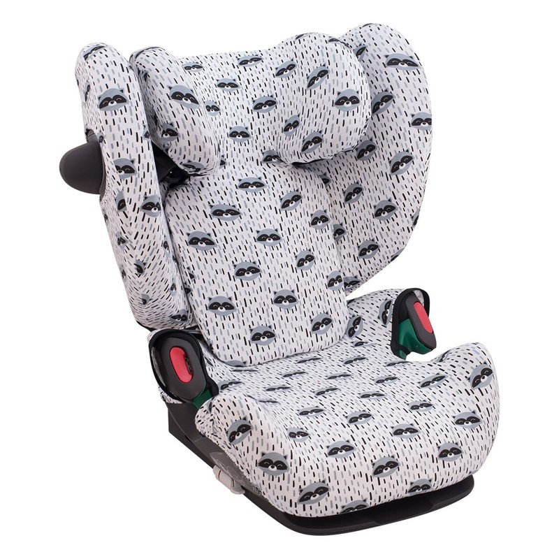 JYOKO Kids Cover Compatible with Cybex Solution G I-size (Raccoon)