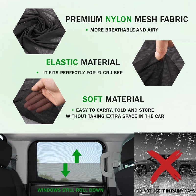 LLKUANG 100% Protection from Bugs for Toyota Tundra 2007-2025 Shade
