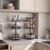 HOOBRO Lazy Susan Organizer, Rotating Spice Rack, 3-Tier Organizer, Turntable