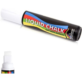 Liquid Chalk Marker Pen Large White - 15mm Nib