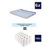 GABA Kitchen Towels 4 Pack 60x90cm, Pre Shrunk, Machine Washable,