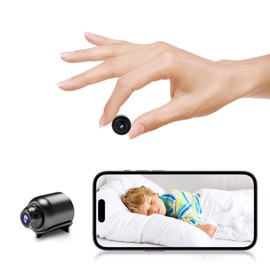 Rettru Surveillance Camera, WiFi Wireless Camera, 1080P HD Quality, Motion Detection or Night Vision, No Wires, Indoor Surveillance Camera, Easy to Install and Use