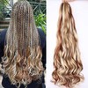 9 Packs French Curl Braiding Hair 75g/Pack Pre Stretched Bouncy