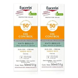 Protector Solar Eucerin Oil Control Fps50+ 50ml-2 Pcs
