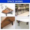 ZHMEINA Folding Shelf Brackets 6 Inch, Heavy Duty Stainless Steel
