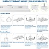 Konlite ALTA LED Low Bay Light - 2FT - 105W/90W/80W