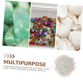 CHILDWEET Set of 4mm Ceramic Triangle Abrasive for Jewelry Polishing DIY Craft Tumbling Fast and Efficient