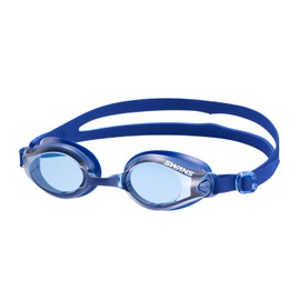 Swans SW-45NAB NAV Swimming Goggles, Navy, Fitness, Gym, Adults, Antibacterial, UV Protection